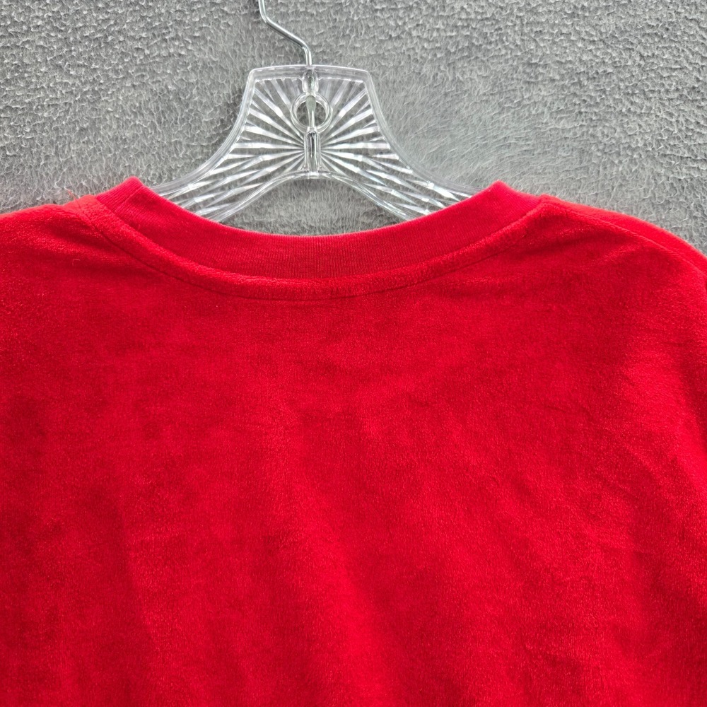 Disney Women Sweatshirt Medium Red Mickey If It's Snowing I'm Going Pullover NWT - Picture 8 of 9